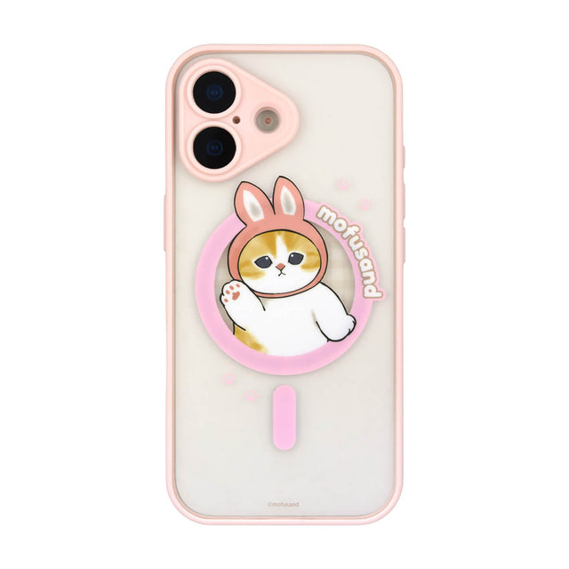 Mofusand Funda MagSafe para iPhone 17, gatito conejo