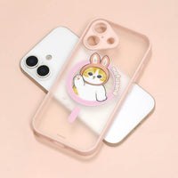 Mofusand Funda MagSafe para iPhone 17, gatito conejo