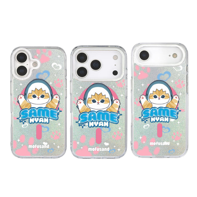 Funda MagSafe Mofusand Gatito Tiburón para iPhone 17/Pro/Air