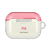 Funda blanda mofusand para AirPods Pro 3 rosada