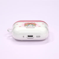 Funda blanda mofusand para AirPods Pro 3 rosada