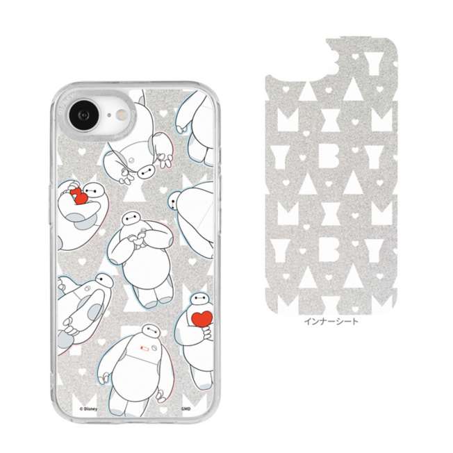 Funda transparente para iPhone 16e con marco de cámara Baymax