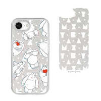 Funda transparente para iPhone 16e con marco de cámara Baymax