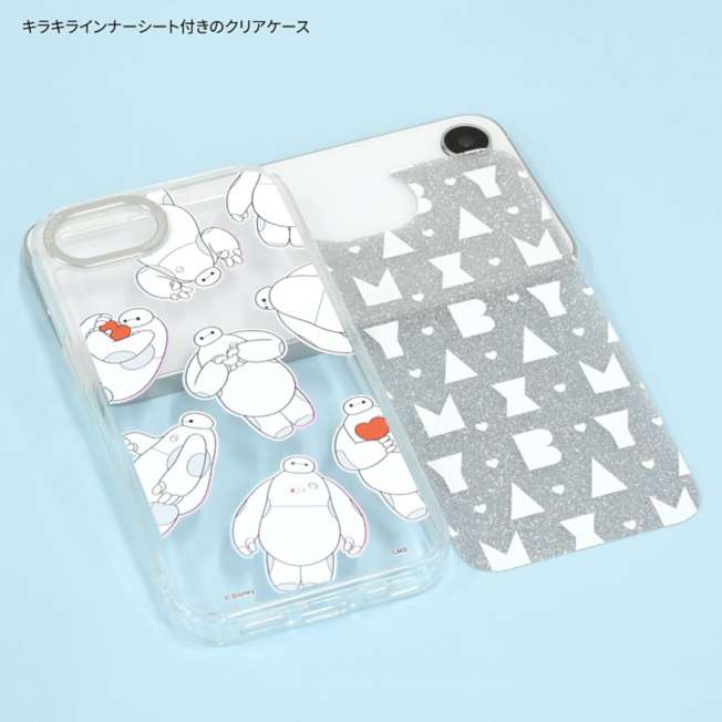 Funda transparente para iPhone 16e con marco de cámara Baymax