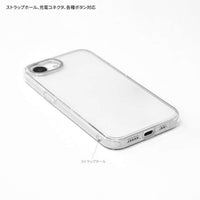 Funda transparente para iPhone 16e con marco de cámara Baymax