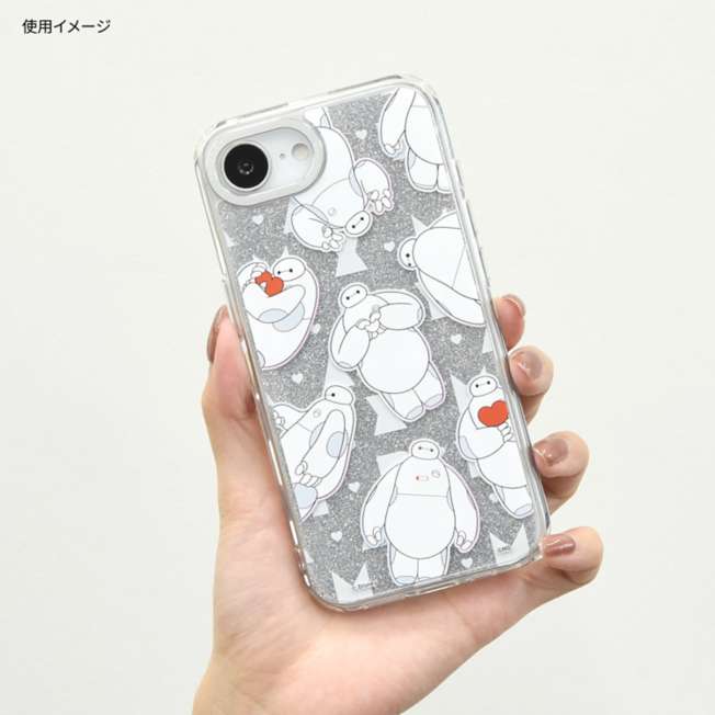 Funda transparente para iPhone 16e con marco de cámara Baymax
