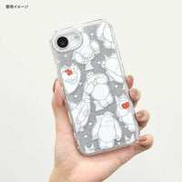 Funda transparente para iPhone 16e con marco de cámara Baymax