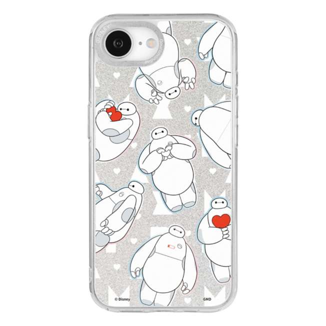 Funda transparente para iPhone 16e con marco de cámara Baymax