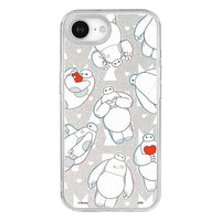 Funda transparente para iPhone 16e con marco de cámara Baymax
