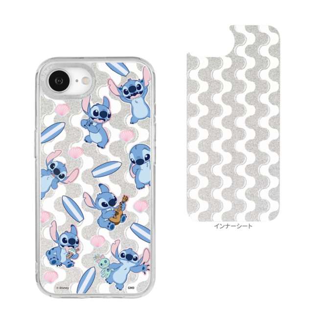 Carcasa transparente Stitch para iPhone 16e