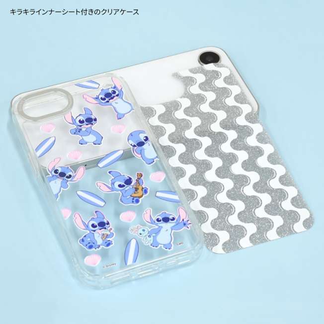 Carcasa transparente Stitch para iPhone 16e