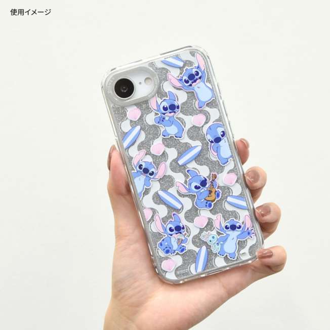 Carcasa transparente Stitch para iPhone 16e