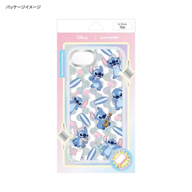 Carcasa transparente Stitch para iPhone 16e
