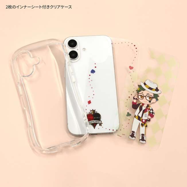 Funda transparente de Trey Clover para iPhone 16