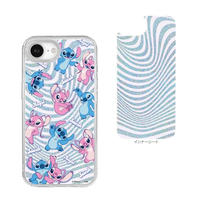 Funda transparente de Stitch y Angel para iPhone 17e/16e
