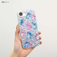 Funda transparente de Stitch y Angel para iPhone 17e/16e