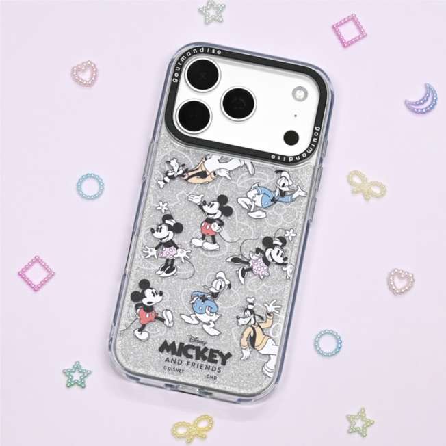 Carcasa transparente Mickey & Friends para iPhone 18/17 Pro