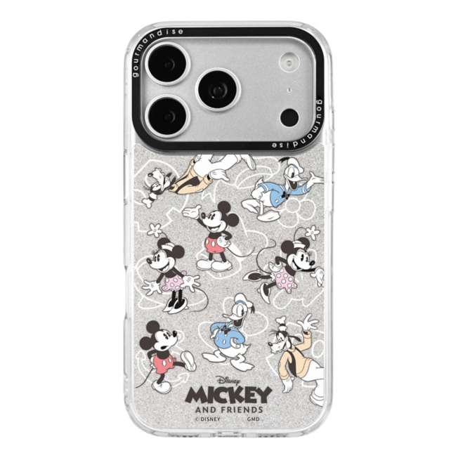 Carcasa transparente Mickey & Friends para iPhone 18/17 Pro