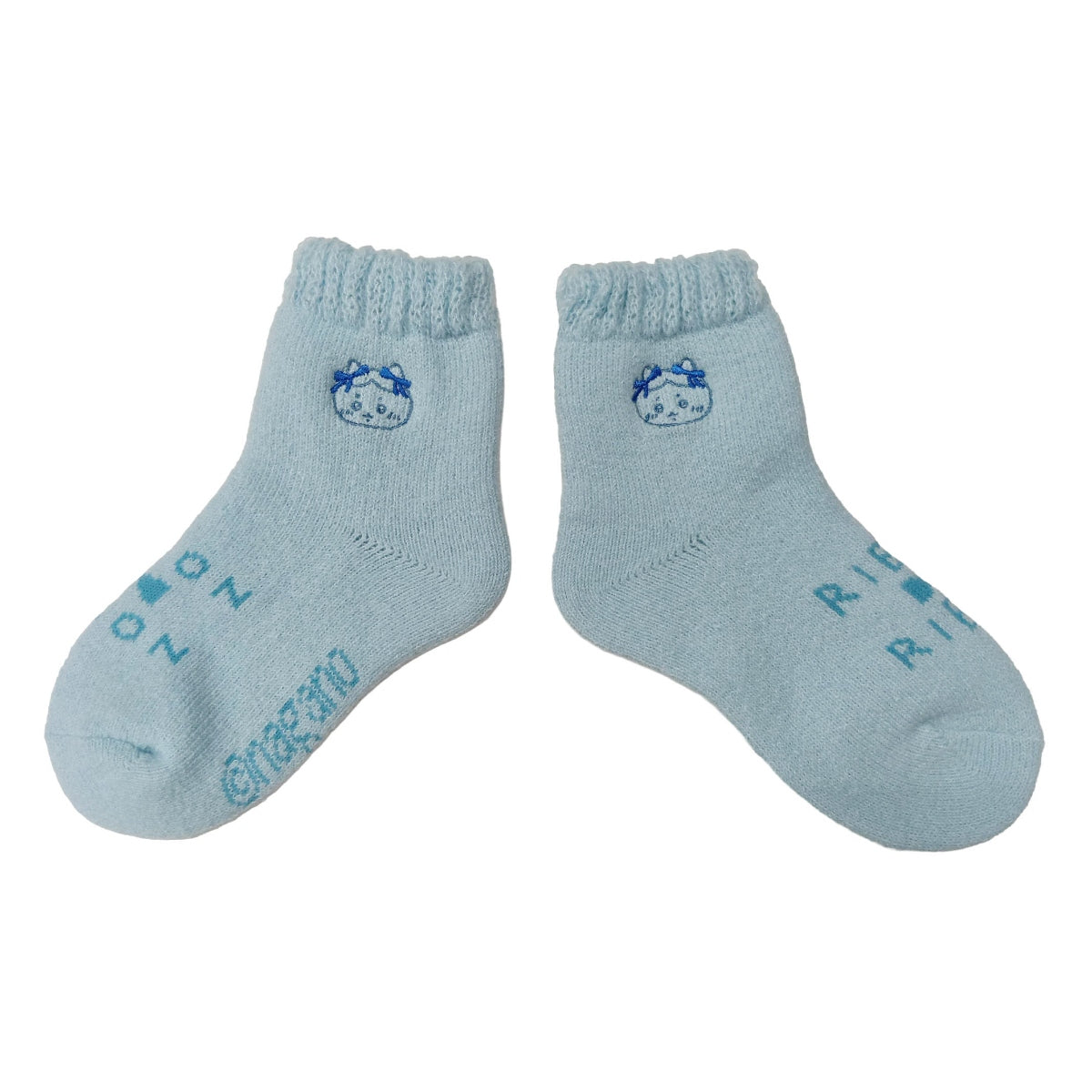 Calcetines de rizo Hachiware celeste para mujer