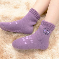 Calcetines de rizo Chiikawa: Momonga morados