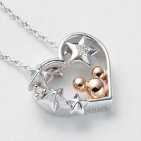 Collar colgante Mickey Mouse de oro blanco K10