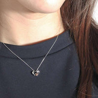 Collar colgante Mickey Mouse de oro blanco K10