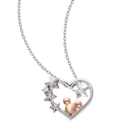 Collar colgante Mickey Mouse de oro blanco K10