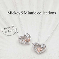 Collar de Minnie Mouse en oro blanco K10 con diamante