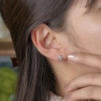 Aros de Ariel, La Sirenita, en oro blanco y aguamarina