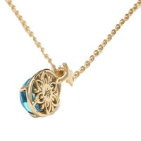 Collar colgante Jasmine de oro amarillo 10K y topacio
