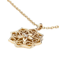 Collar de Jasmine en oro amarillo 10K con diamante