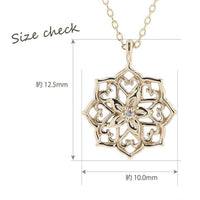 Collar de Jasmine en oro amarillo 10K con diamante