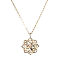 Collar de Jasmine en oro amarillo 10K con diamante