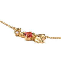Collar colgante de Blancanieves en oro rosa K10