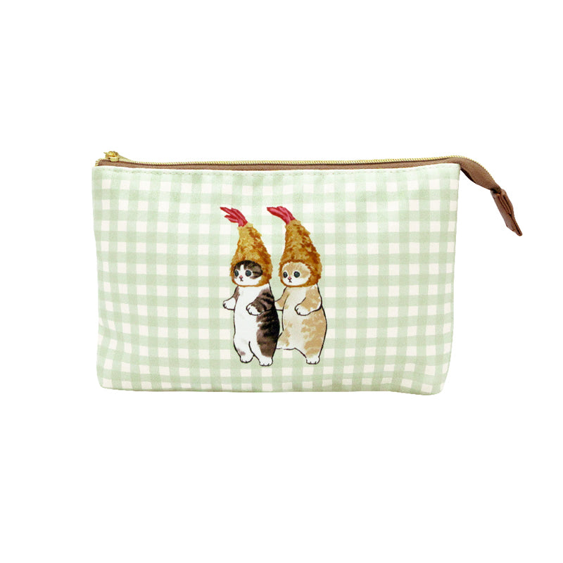 Estuche plano Mofusand con cuadros vichy