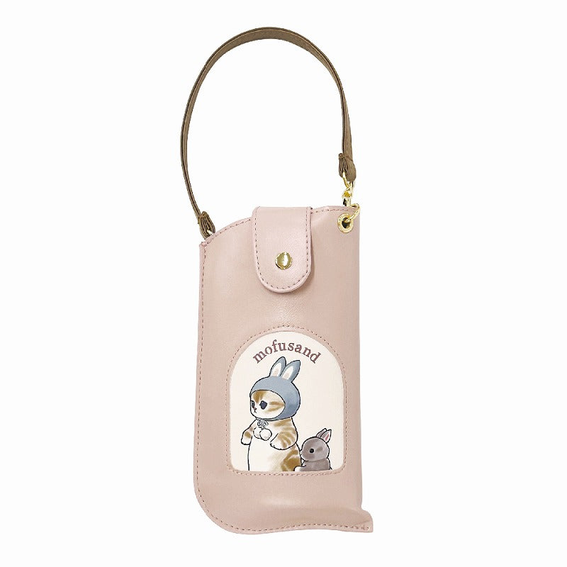 Estuche plano para lentes Mofusand: conejo y gato