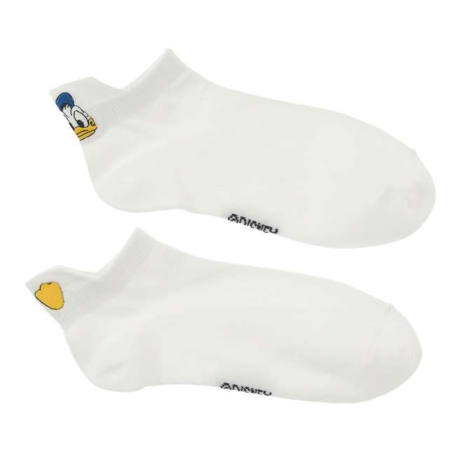 Calcetines asimétricos blancos de Donald Duck