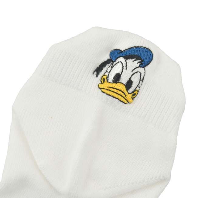 Calcetines asimétricos blancos de Donald Duck
