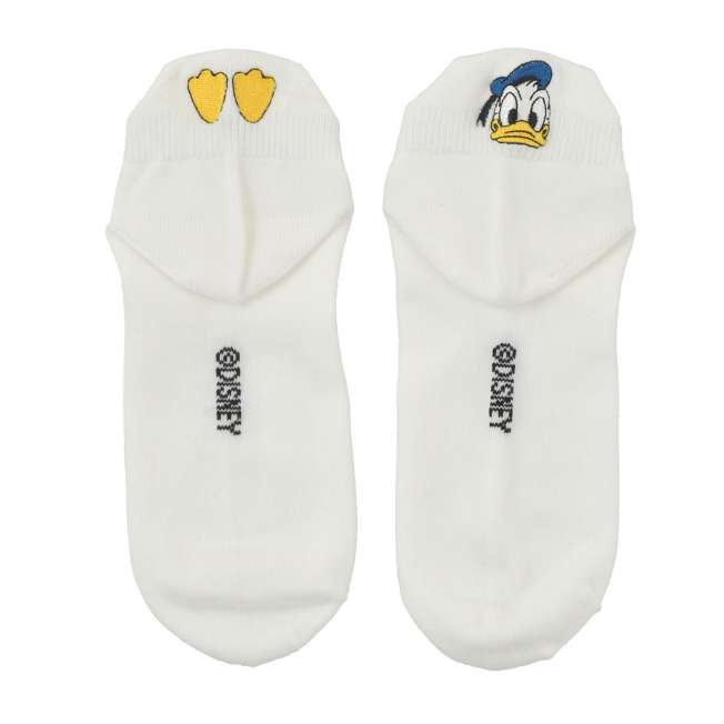 Calcetines asimétricos blancos de Donald Duck