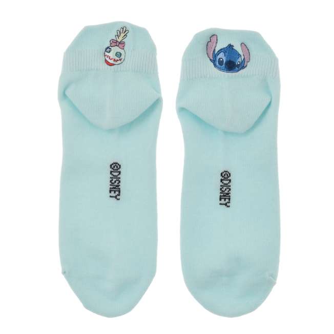 Calcetines azules asimétricos de Stitch y Scrump