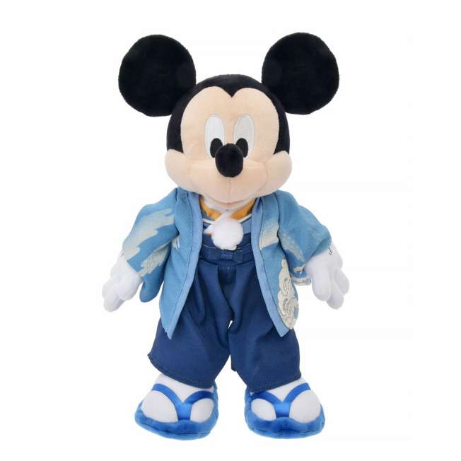 Peluche de Mickey Mouse con atuendo tradicional japonés