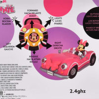 Auto a control remoto de Minnie con luces y sonidos