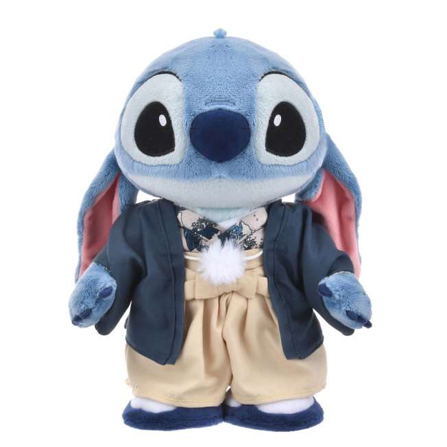 Peluche de Stitch con atuendo tradicional japonés