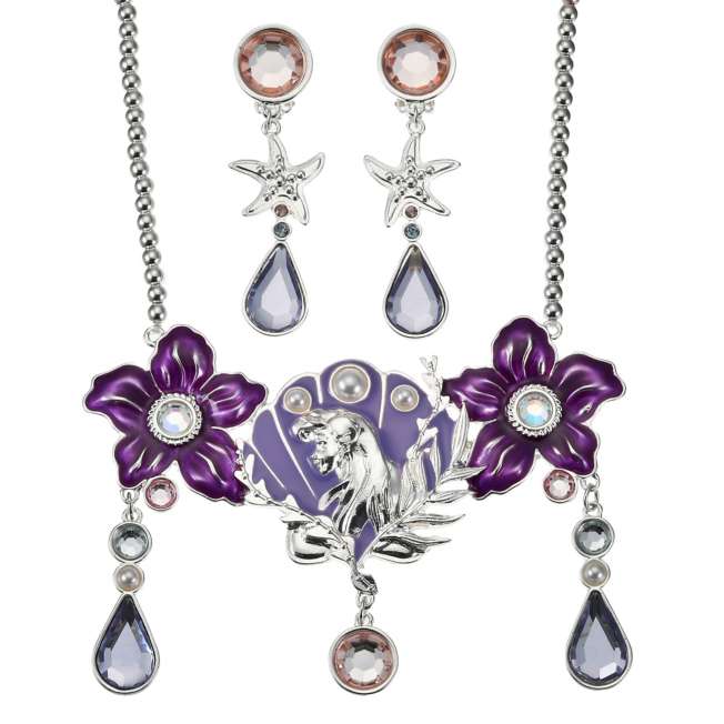 Set infantil de collar y aros de Ariel