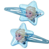 Set infantil de 2 pinches para el pelo de Elsa