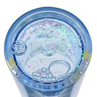 Vaso infantil con agua y brillo de Stitch