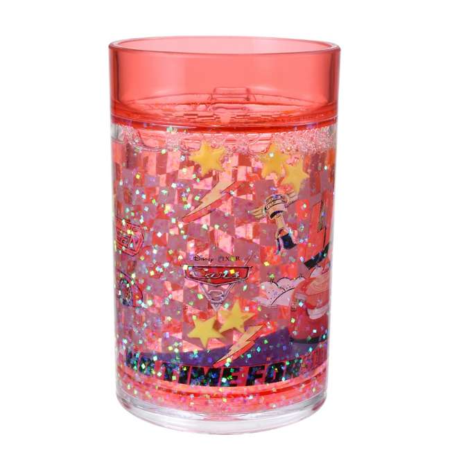 Vaso infantil con agua y hologramas de Lightning McQueen