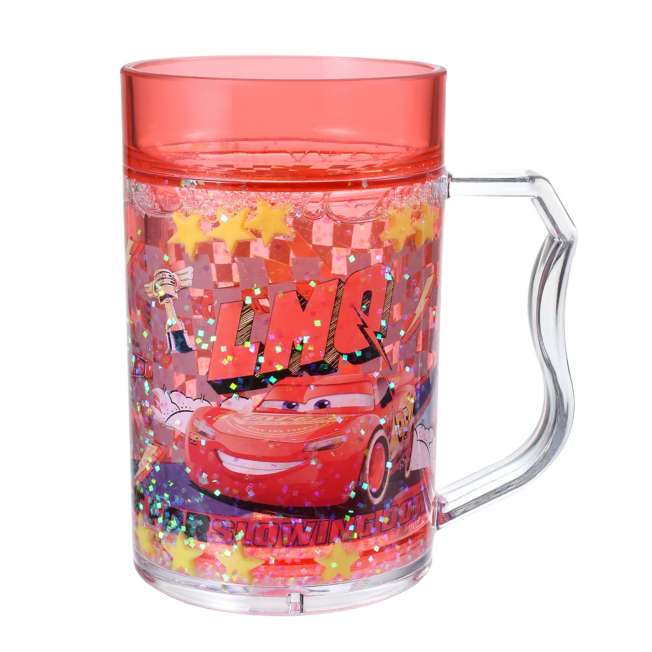 Vaso infantil con agua y hologramas de Lightning McQueen