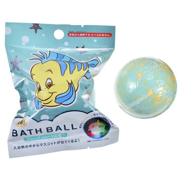Bomba de baño sorpresa de Flounder con figura luminosa