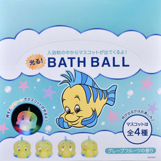 Bomba de baño sorpresa de Flounder con figura luminosa